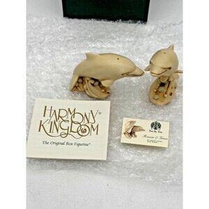 HARMONY KINGDOM - RANIER AND GRACE (2 BY 2 SERIES - DOLPHINS) Mint In Box